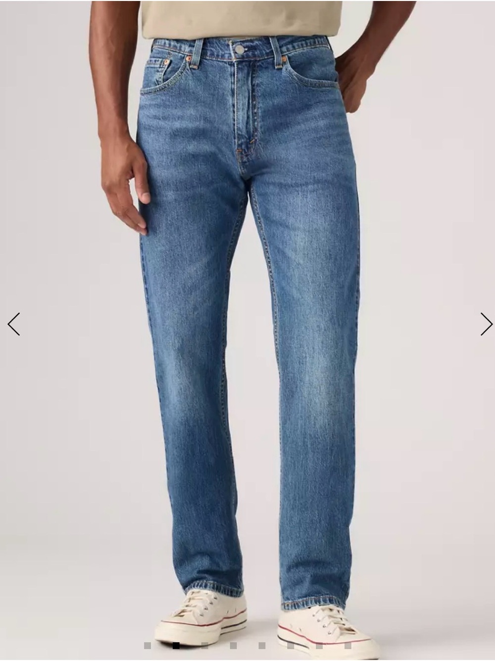 Levi's Straight Leg Jeans in Medium Blue Wash
